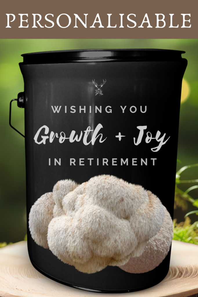 Lion's Mane Mushroom Grow Kit Retirement  Gift