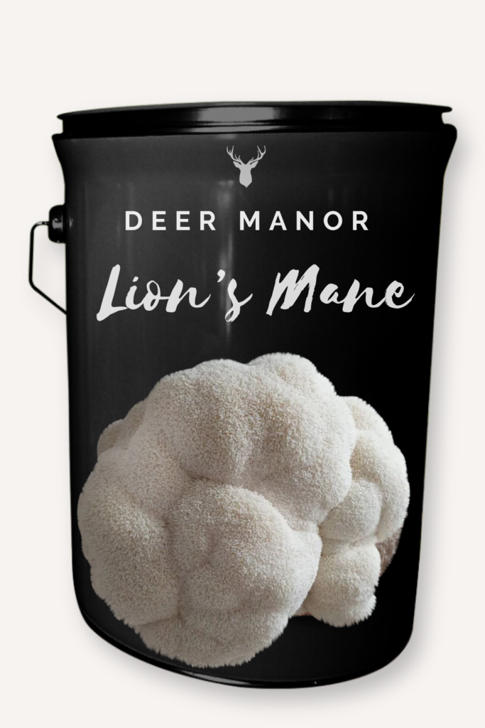 Bespoke Deer Manor Lion's Mane Mushroom Grow Kit - Organic Certified, Wilderness-Estate-Based Farm