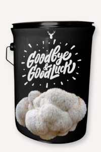 "Goodbye and Good Luck" Lion's Mane Mushroom Grow Kit - Wish Success with Organic Excellence