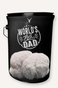 "World's Best Dad" Lion's Mane Mushroom Grow Kit - Celebrate the Strength and Wisdom of Dad