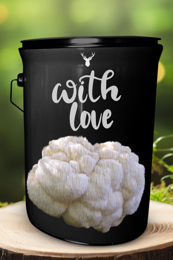 "With Love" Lion's Mane Mushroom Grow Kit - Cultivate Organic Moments of Affection