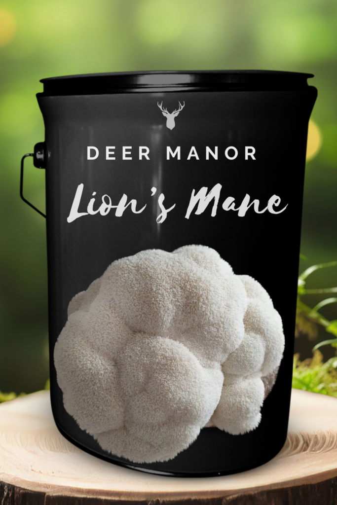 Deer Manor Lion's Mane Mushroom Grow Kit - Original Organic Gourmet Experience