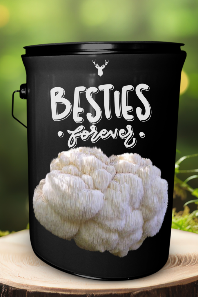 "Besties Forever" Lion's Mane Mushroom Grow Kit - Celebrate Friendship with Organic Elegance