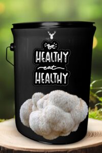 "Be Healthy, Eat Healthy" Lion's Mane Mushroom Grow Kit - Embrace Organic Wellness