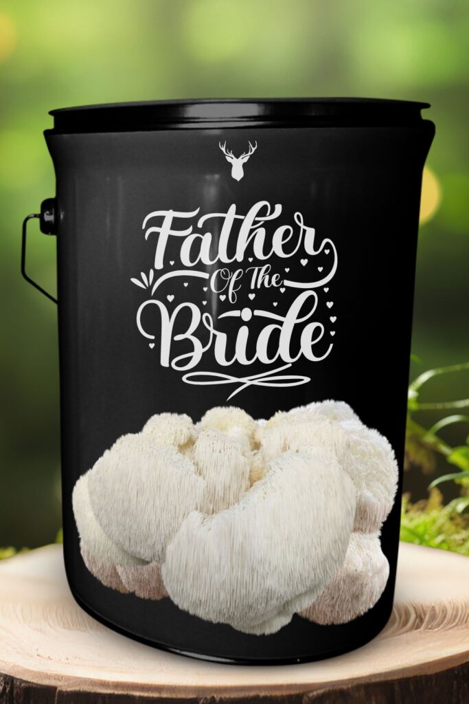 "Father of the Bride" Lion's Mane Mushroom Grow Kit - Honour Dad with Organic Mushrooms