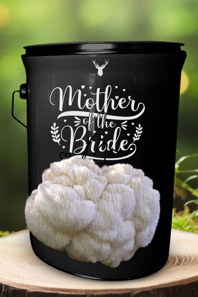 "Mother of the Bride" Lion's Mane Mushroom Grow Kit - Celebrate Her Grace with Beautiful Organic Mushrooms