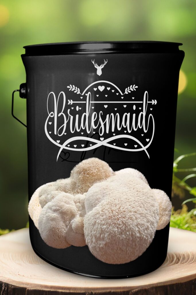 "Bridesmaid" Lion's Mane Mushroom Grow Kit - Cherish Your Bridesmaids with Beautiful Organic Mushrooms