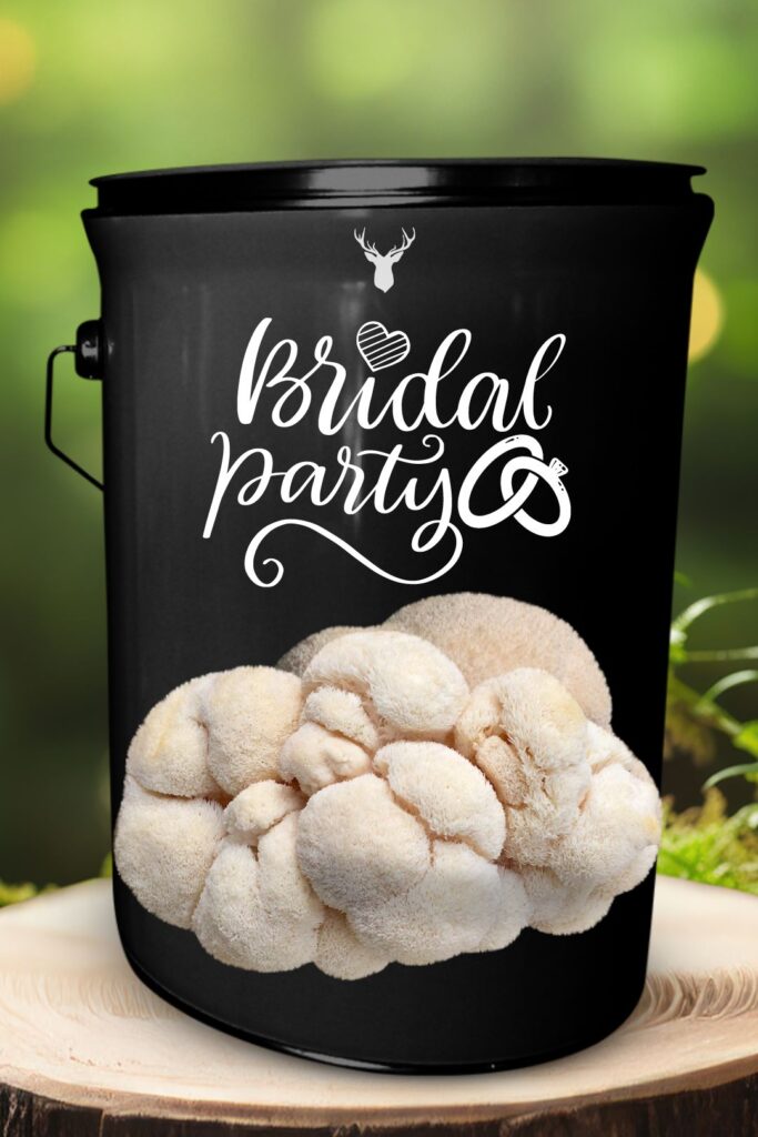 "Bridal Party" Lion's Mane Mushroom Grow Kit - Celebrate the Bridal Party with Beautiful Organic Mushrooms